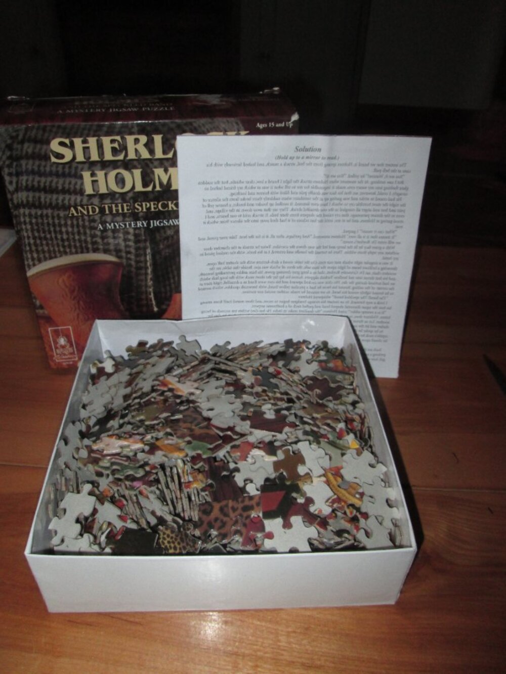 Mystery Jigsaw Puzzle 1000 Pieces Bepuzzled